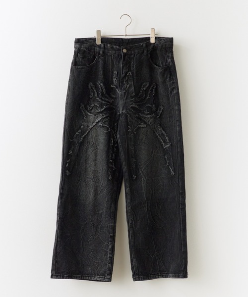 デニム・ジーパン IONSEOUL Carpender Damage Pants JE699 mechanical damage denim pants – SAVAGE CLUB🤤