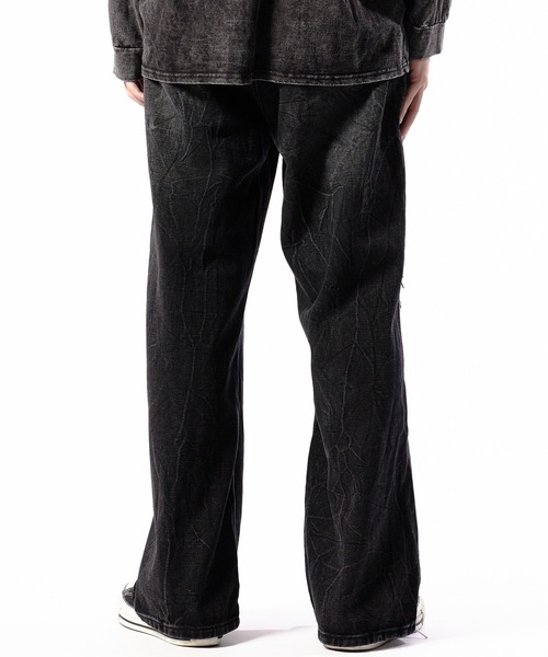 セール】Washed Crushed Denim Pants/ウォッシュ加工 クラッシュ