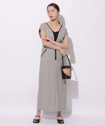 Mystrada（マイストラーダ）の「配色パイピングジャンスカ（ワンピース