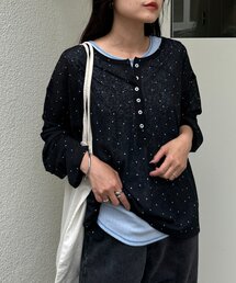 予約商品】レディースのTシャツ/カットソー（長袖 / ヘンリーネック
