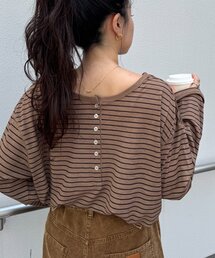 CIAOPANIC TYPY（チャオパニックティピー）の「2WAYシアーヘンリーネックTEE（Tシャツ/カットソー・レディース）」