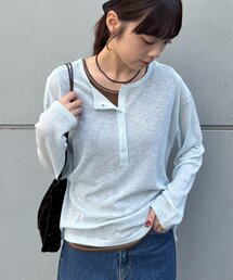 CIAOPANIC TYPY | 2WAYシアーヘンリーネックTEE(Tシャツ/カットソー)