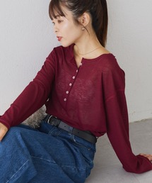 CIAOPANIC TYPY | 2WAYシアーヘンリーネックTEE(Tシャツ/カットソー)