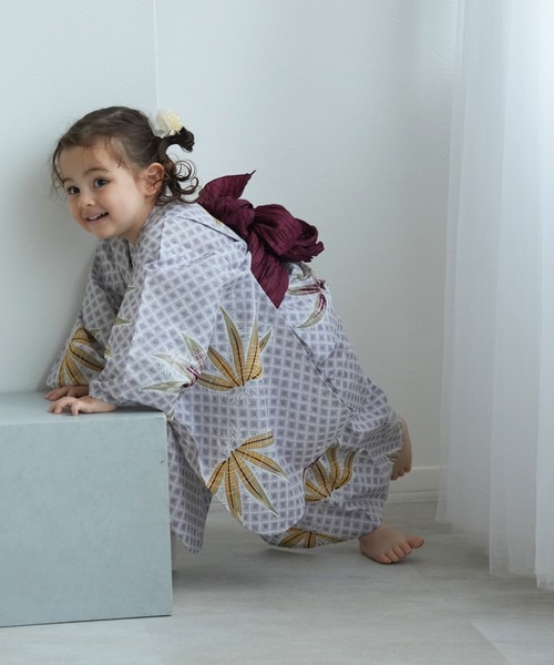 新品【浴衣単品】utatane ウタタネ 浴衣 ✓新品【紫鳶に敷き詰めた花】 utatane ウタタネ 浴衣単品