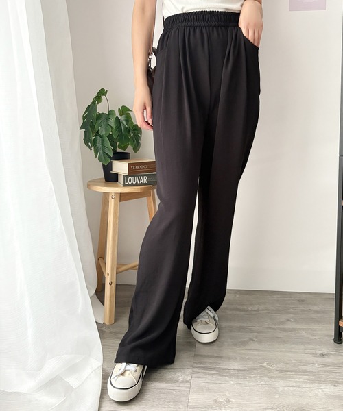 Dewlily（デューリリー）の「毎日履きたくなる 体型カバーも叶う、ストレスフリーでおしゃれ見え◎ワイドリラックスパンツ（その他パンツ・レディース・ベージュ/イエロー/グレー/ブラック・XL/S/M/L）」の13枚目の写真
