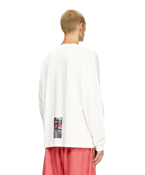 DIESEL（ディーゼル）の「メンズ 長袖Tシャツ T-BOXT-LS-T5（Tシャツ/カットソー・メンズ・ブラック/オフホワイト・MEDIUM/X-SMALL/X-LARGE/SMALL/LARGE/XXX-LARGE/XX-LARGE）」の8枚目の写真