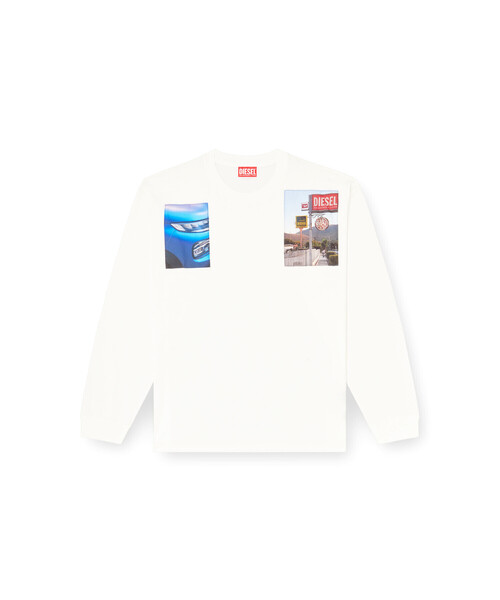 DIESEL（ディーゼル）の「メンズ 長袖Tシャツ T-BOXT-LS-T5（Tシャツ/カットソー・メンズ・ブラック/オフホワイト・MEDIUM/X-SMALL/X-LARGE/SMALL/LARGE/XXX-LARGE/XX-LARGE）」の10枚目の写真