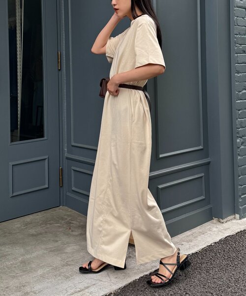 CIAOPANIC TYPY(チャオパニックティピー)の「前後2wayヘンリーネックカットワンピース/接触冷感(ワンピース・レディース・キャメル/グレー系その他/ブラック・ONE SIZE)」の17枚目の写真