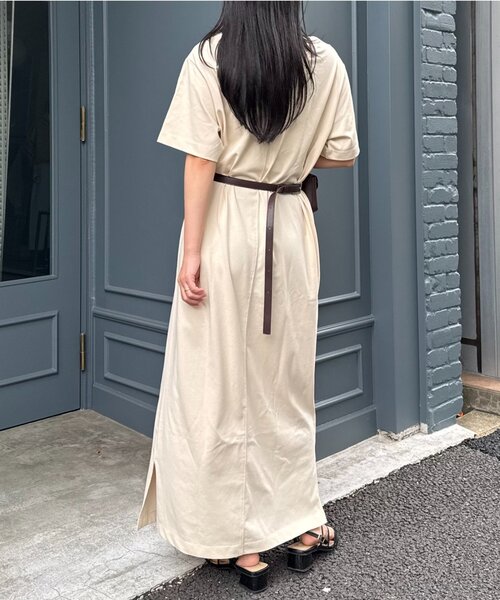 CIAOPANIC TYPY(チャオパニックティピー)の「前後2wayヘンリーネックカットワンピース/接触冷感(ワンピース・レディース・キャメル/グレー系その他/ブラック・ONE SIZE)」の18枚目の写真