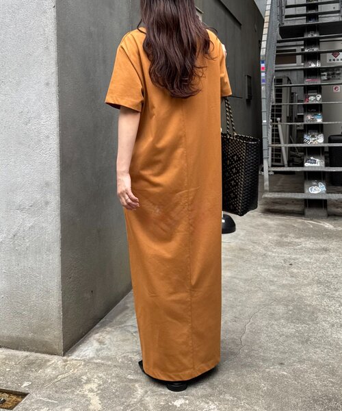 CIAOPANIC TYPY(チャオパニックティピー)の「前後2wayヘンリーネックカットワンピース/接触冷感(ワンピース・レディース・キャメル/グレー系その他/ブラック・ONE SIZE)」の22枚目の写真