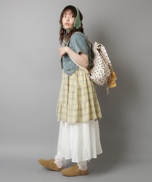 SPINNS（スピンズ）の「ニットイヤーマフ/イヤマフ/クローバー/NEO森ガール（イヤーマフ・レディース・グリーン・ONESIZE）」の7枚目の写真