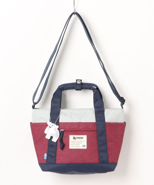moz（モズ）の「【MOZ】モズ　多層ポケット2WAYショルダーバッグ　ZZEI-33（ショルダーバッグ・レディース・ネイビー/ブラック/トリコロール・ONE SIZE）」の3枚目の写真