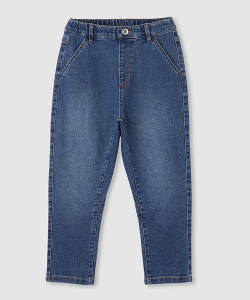 NAVY(ネイビー)の「NAVY のびるモン デニムストレッチベグトップパンツ(デニムパンツ・キッズ・ブラック/ライトブルー/ブルー・160/150/140/130/120)」の3枚目の写真