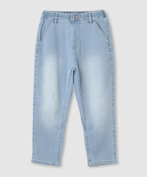 NAVY(ネイビー)の「NAVY のびるモン デニムストレッチベグトップパンツ(デニムパンツ・キッズ・ブラック/ライトブルー/ブルー・160/150/140/130/120)」の2枚目の写真
