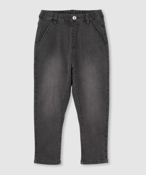 NAVY(ネイビー)の「NAVY のびるモン デニムストレッチベグトップパンツ(デニムパンツ・キッズ・ブラック/ライトブルー/ブルー・160/150/140/130/120)」の1枚目の写真