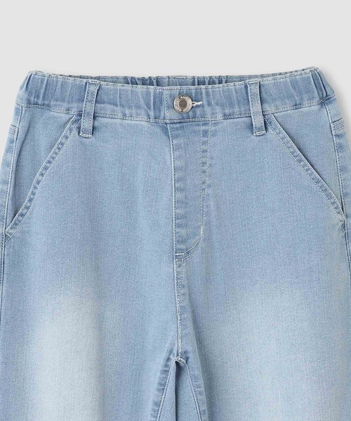 NAVY(ネイビー)の「NAVY のびるモン デニムストレッチベグトップパンツ(デニムパンツ・キッズ・ブラック/ライトブルー/ブルー・160/150/140/130/120)」の4枚目の写真