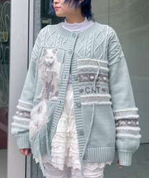 CAT LOVER KNIT カーディガン