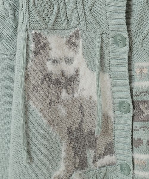 CAT LOVER KNIT カーディガン（カーディガン/ボレロ）｜Candy Stripper
