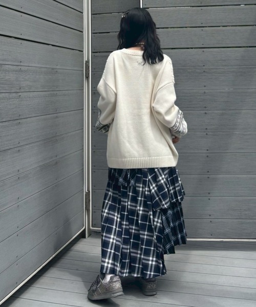 Candy Stripper（キャンディストリッパー）の「CAT LOVER KNIT カーディガン（カーディガン/ボレロ・レディース・ブルー/アイボリー/ブラック・FREE）」の21枚目の写真