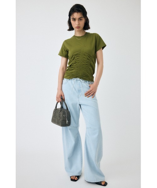 新品未使用タグ☆MOUSSY　EASY WAIST LIGHT ストレートデニム MOUSSY | EASY WAIST LIGHT ストレートデニム (ワイド ) |SHEL