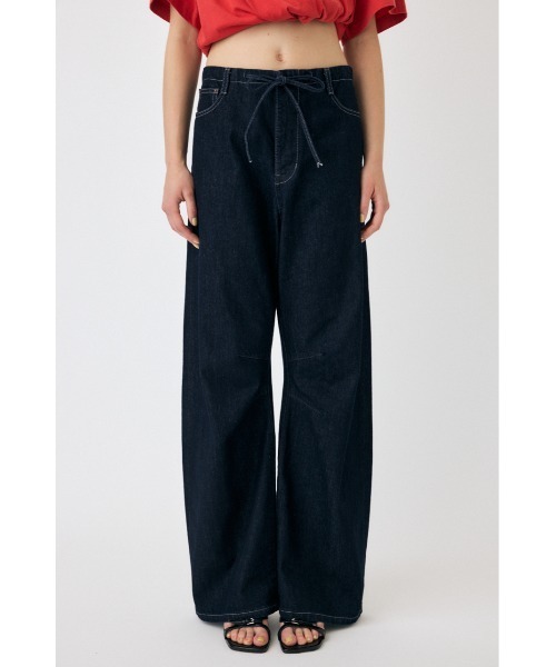 MOUSSY CROSS WAIST WIDE STRAIGHT デニムパンツ CROSS WAIST WIDE STRAIGHT（デニムパンツ）｜MOUSSY（マウジー