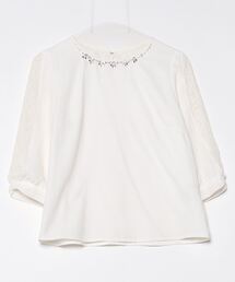 ZYGA ジーガ ブラウス S 白 【古着】【中古】 中古・古着通販】mag by c (マグバイシー) ブラウスワンピース