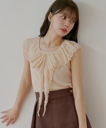 アルゼンチンタンゴ・淡ピンクレーストップス トップス（ピンク/桃色系・レース）ファッション通販 - ZOZOTOWN