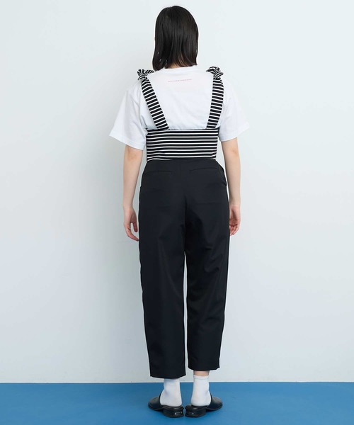 I am I in fact...（アイアムアイインファクト）の「●MUSUBI ボーダー ビスチェ（キャミソール・レディース・ブラック/グレー・FREE）」の20枚目の写真