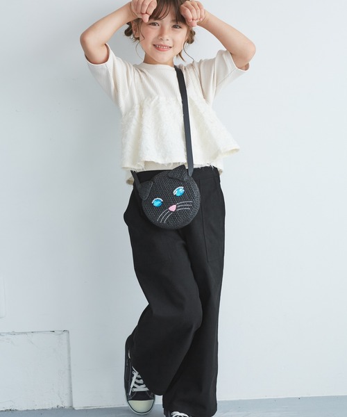 ROPE' PICNIC(ロペピクニック)の「【KIDS/キッズ】ストレッチベイカーパンツ(その他パンツ・キッズ・ブラック/ベージュ・S/M/L)」の4枚目の写真