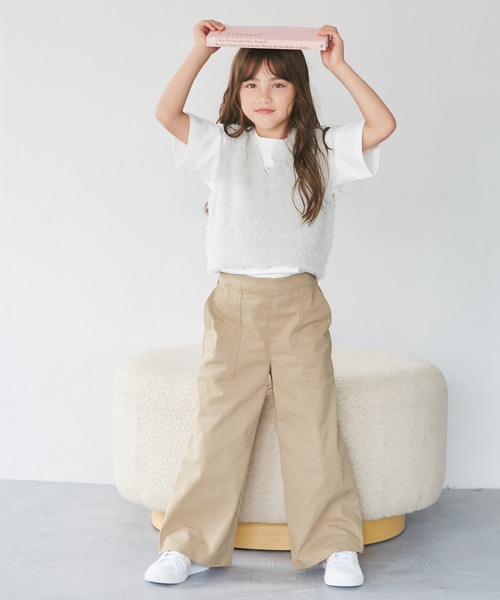 ROPE' PICNIC(ロペピクニック)の「【KIDS/キッズ】ストレッチベイカーパンツ(その他パンツ・キッズ・ブラック/ベージュ・S/M/L)」の8枚目の写真