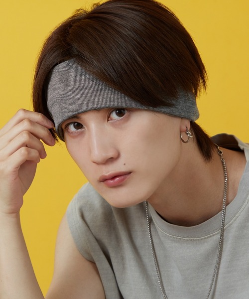 improves(インプローブス)の「マルチカラー ヘアバンド(ヘアバンド・メンズ・レッド/ネイビー/ベージュ/グレー/ブラック/ホワイト・FREE)」の3枚目の写真