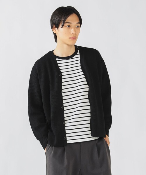 BEAMS HEART（ビームスハート）の「ニットカーディガン（S～XL）（カーディガン/ボレロ・メンズ・グレー/ブラック・SMALL/MEDIUM/LARGE/X-LARGE）」の10枚目の写真