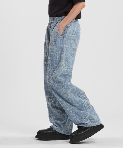 NO ID.(ノーアイディ)の「mp13955-JQデニムコクーンPT パンツ(デニムパンツ・メンズ・ブルー/ライトブルー・2/1)」の22枚目の写真