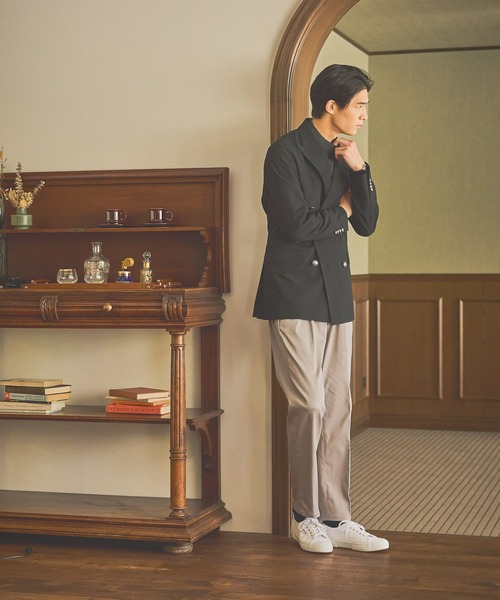 GLOBAL WORK(グローバルワーク)の「ストレッチピケパンツ/Salon de GW/577756(スラックス・メンズ・ブラック/グレイッシュベージュ・SMALL/MEDIUM/LARGE/X-LARGE)」の11枚目の写真