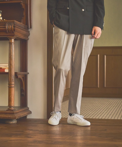 GLOBAL WORK(グローバルワーク)の「ストレッチピケパンツ/Salon de GW/577756(スラックス・メンズ・ブラック/グレイッシュベージュ・SMALL/MEDIUM/LARGE/X-LARGE)」の12枚目の写真