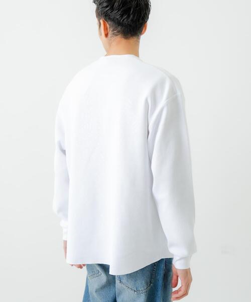 URBAN RESEARCH(アーバンリサーチ)の「『UR TECH』度詰めワッフルヘンリーロングスリーブ(Tシャツ/カットソー・メンズ・オートミール/ホワイト/ライトグレー/ブラック・MEDIUM/LARGE)」の6枚目の写真