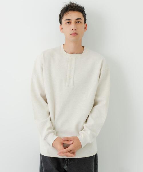 URBAN RESEARCH(アーバンリサーチ)の「『UR TECH』度詰めワッフルヘンリーロングスリーブ(Tシャツ/カットソー・メンズ・オートミール/ホワイト/ライトグレー/ブラック・MEDIUM/LARGE)」の19枚目の写真