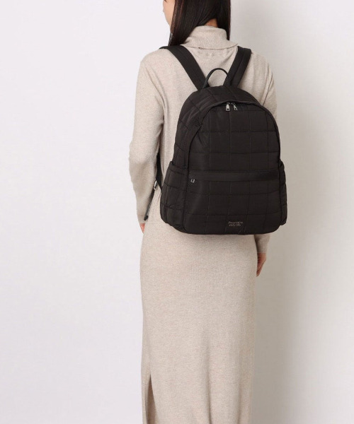 cache cache(カシュ カシュ)の「カシュカシュ cachecache / パディング刺繍リュック(バックパック/リュック・レディース・ベージュ系その他/グレー/ブラック・FREE)」の2枚目の写真