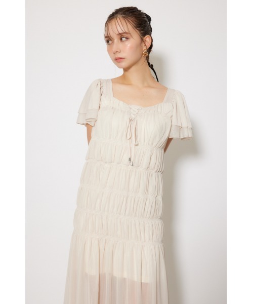 rienda（リエンダ）の「ワッシャーリラクシーカットワンピース 春服 夏服 秋服 半袖（ワンピース・レディース・ライトベージュ/ブルー/ブラウン・FREE）」の13枚目の写真