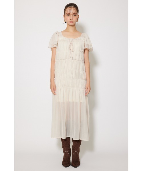 rienda（リエンダ）の「ワッシャーリラクシーカットワンピース 春服 夏服 秋服 半袖（ワンピース・レディース・ライトベージュ/ブルー/ブラウン・FREE）」の15枚目の写真