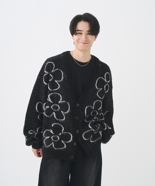 フラワーシャギーカーディガン（カーディガン/ボレロ）｜Remember.（リ