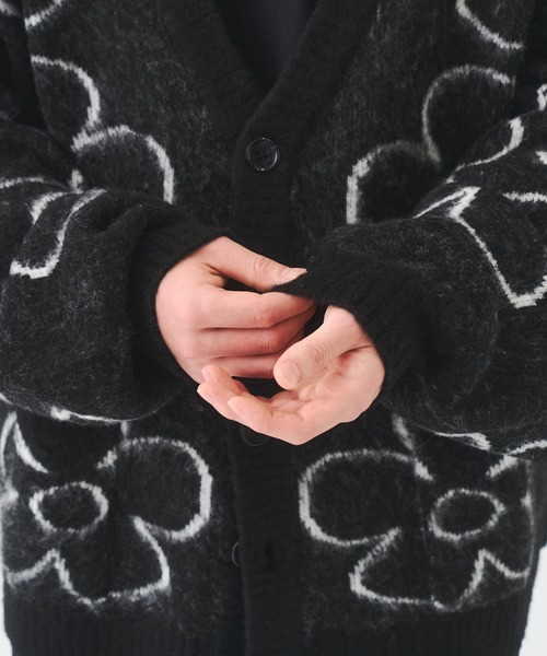 フラワーシャギーカーディガン（カーディガン/ボレロ）｜Remember.（リ