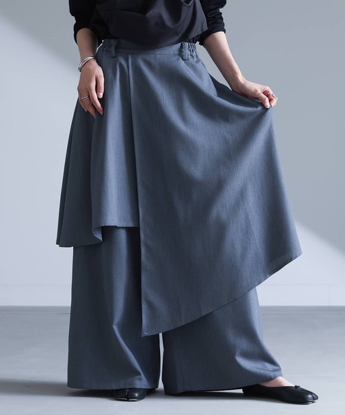 パンツ ku アシンメトリーレイヤーパンツ』（その他パンツ）｜kOhAKU