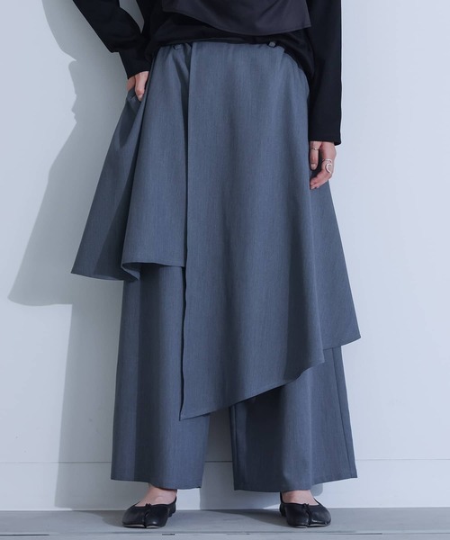 アシンメトリーレイヤーパンツ』（その他パンツ）｜kOhAKU（コハク）の