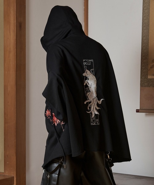 狐独（コドク）の「狐刺繍ビックジップフーディー（パーカー）」 - WEAR