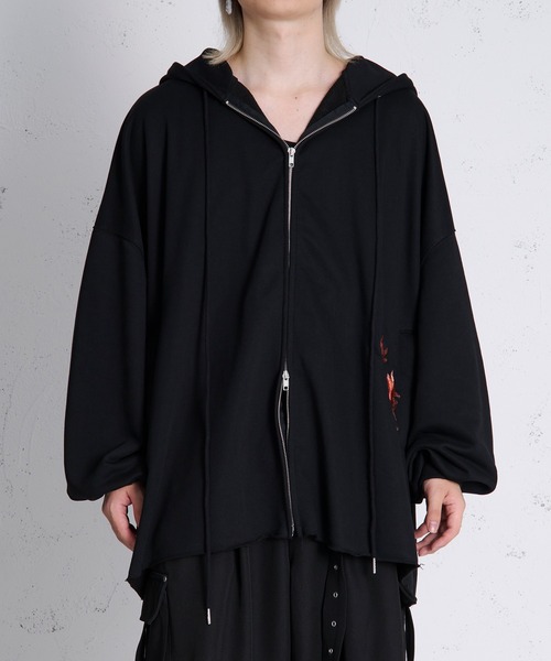 狐刺繍ビックジップフーディー（パーカー）｜狐独（コドク）の