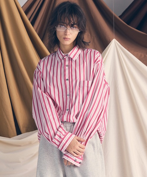 UNISEX》【Italian Dead Stock Fabric】Prime-Over Regular Collar