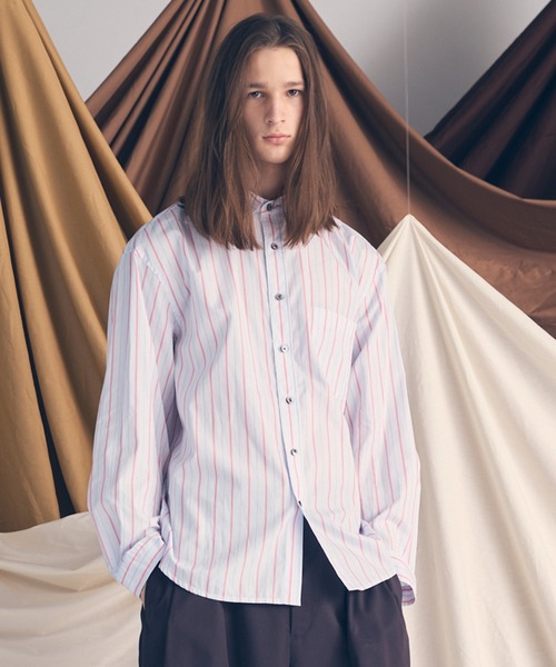 UNISEX》【Italian Dead Stock Fabric】Prime-Over Regular Collar