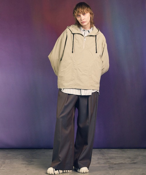 MAISON SPECIAL（メゾンスペシャル）の「《UNISEX》【Italian Dead Stock Fabric】Prime-Over Regular Collar Shirt/プライムオーバーレギュラーカラーシャツ【MAISON SPECIAL/メゾンスペシャル】（シャツ/ブラウス・メンズ・ブルー/アイボリー/ライトブルー/サックスブルー/その他1/その他2/ライトグレー/ブラウン/ピンク/ホワイト・0/1/2）」の16枚目の写真