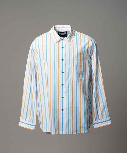 MAISON SPECIAL（メゾンスペシャル）の「《UNISEX》【Italian Dead Stock Fabric】Prime-Over Regular Collar Shirt/プライムオーバーレギュラーカラーシャツ【MAISON SPECIAL/メゾンスペシャル】（シャツ/ブラウス・メンズ・ブルー/アイボリー/ライトブルー/サックスブルー/その他1/その他2/ライトグレー/ブラウン/ピンク/ホワイト・0/1/2）」の17枚目の写真